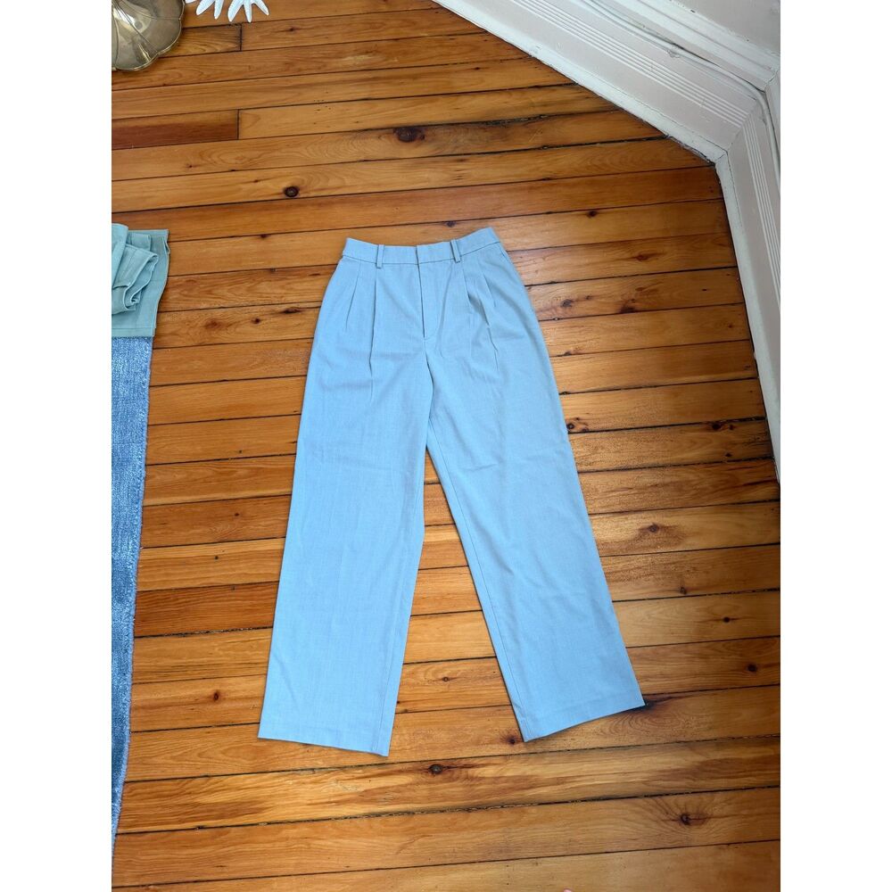 Uniqlo women's wide leg pants S baby blue